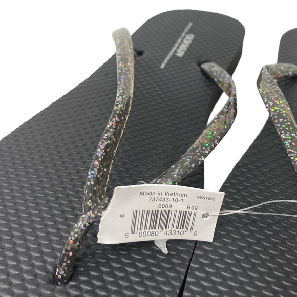 Old Navy Flip Flop Black Glitter Summer Sandals for Women 737433-10-1 - Picture 7 of 7